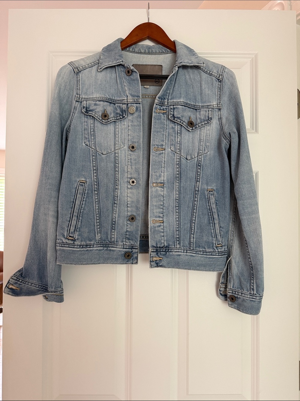 AG Light Blue Denim Jacket XS